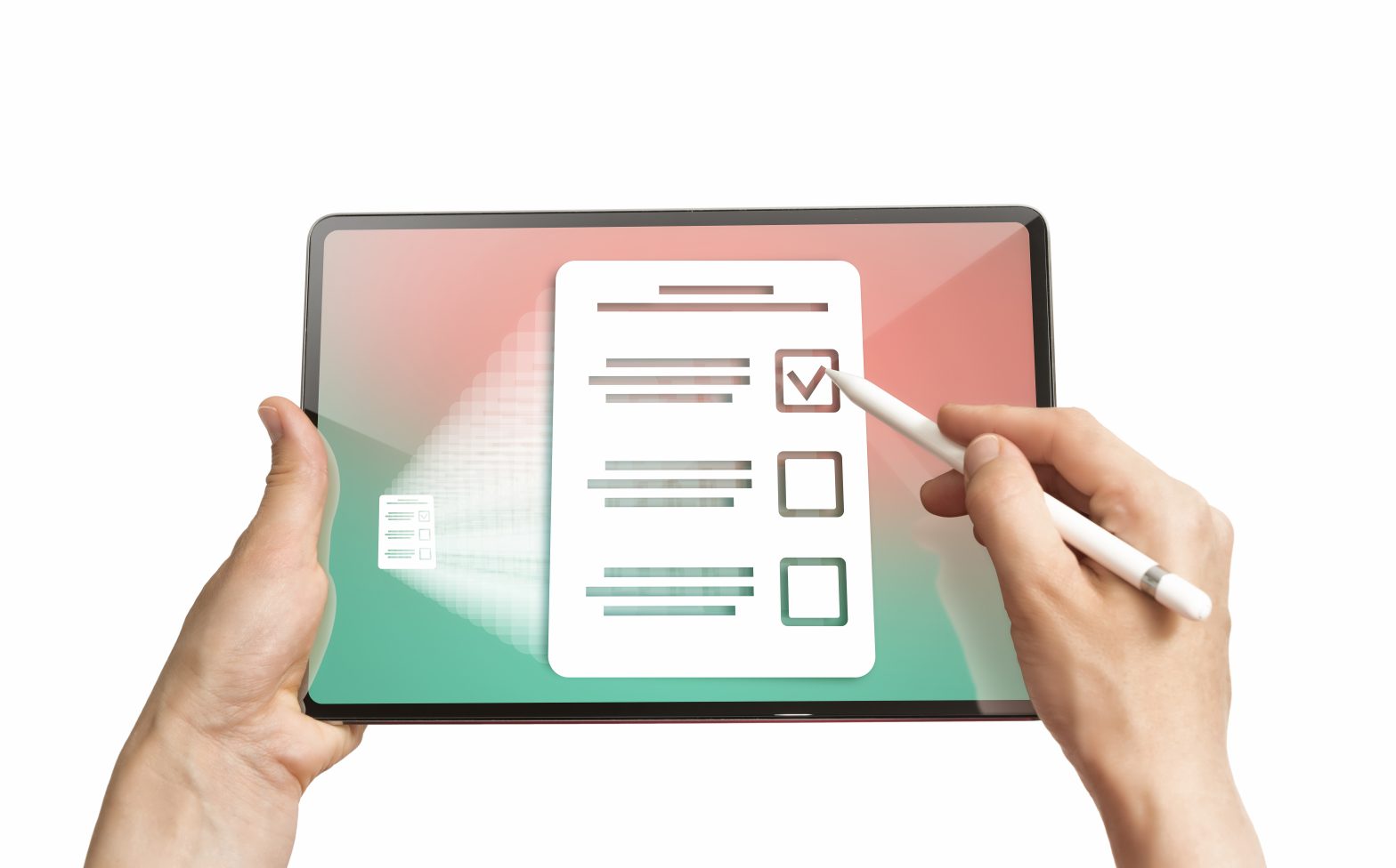 Concept of online testing, questionnaires, voting.