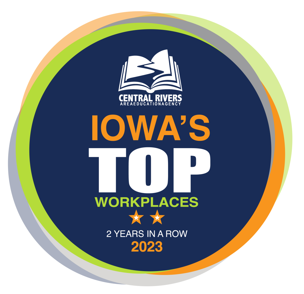 CRAEA Top Iowa Workplace 2023 badge.