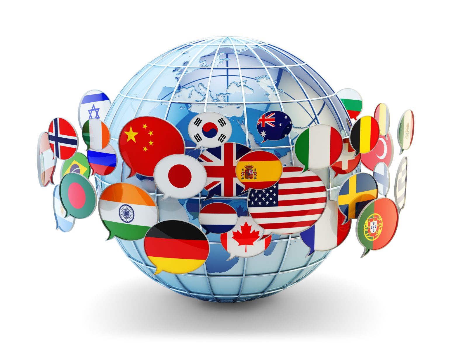 Global communication, international messaging and translation co