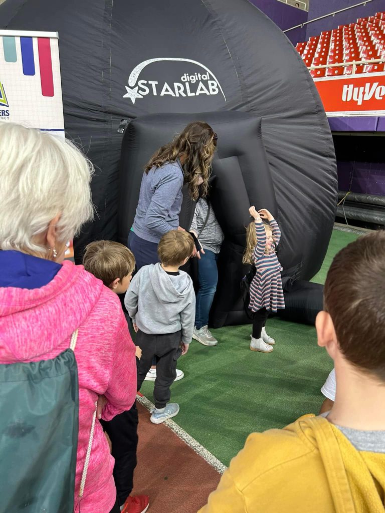 Starlab and families at UNI STEM Festival
