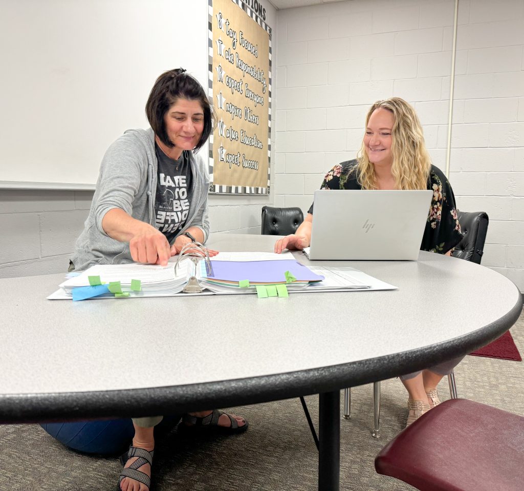 Sherri Lines, Special Education Teacher at Nashua-Plainfield Junior/Senior High School & Amie Smith, CRAEA Consultant for Mathematics