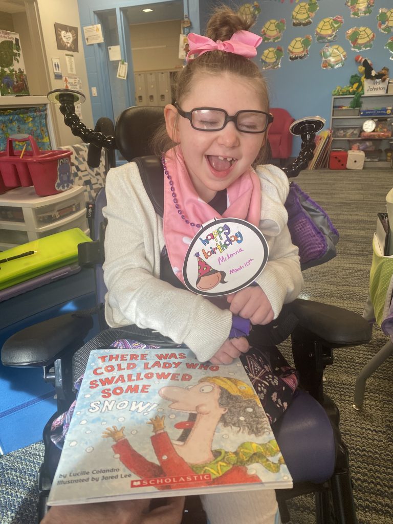 McKenna in her classroom at Shell Rock Elementary.