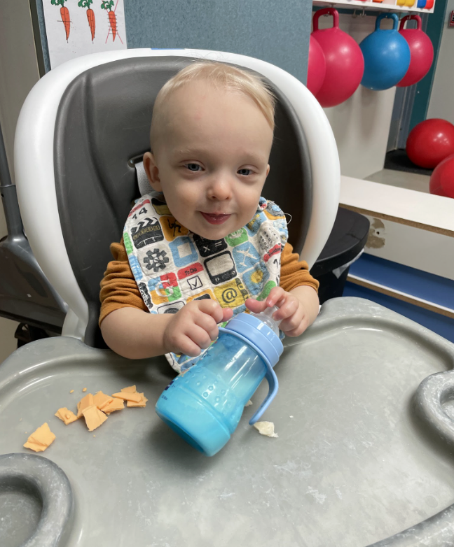 Picture from OT Nikki during a visit at daycare