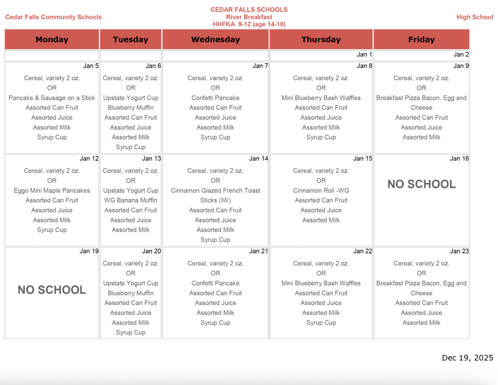 River Hills Jan. breakfast 1