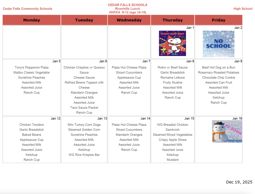 River Hills Jan. lunch 1