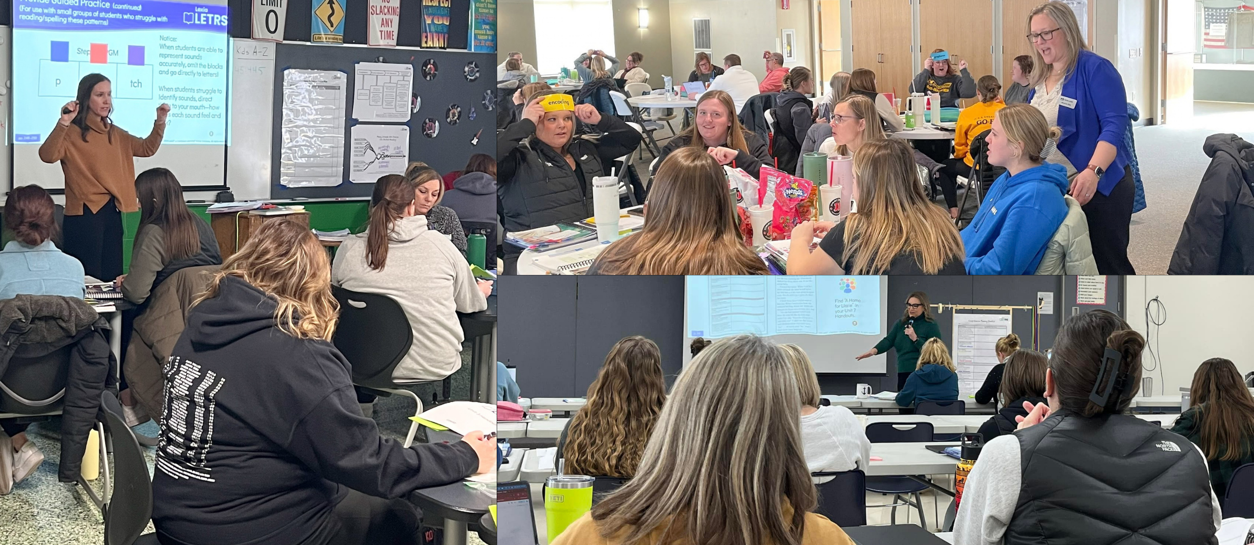 PL workshops - teachers in our LETRS classes