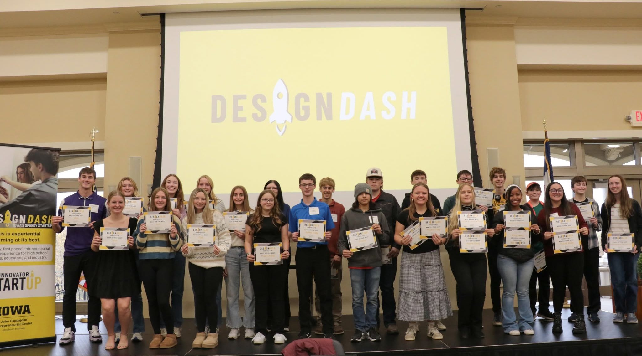 Design Dash group of student winners